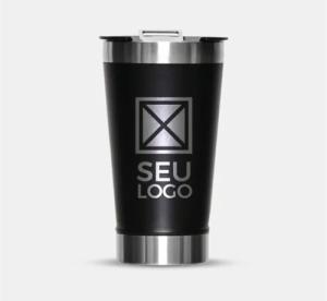 Copo Térmico Personalizado Aço Inox 473 ml Impressão Laser   