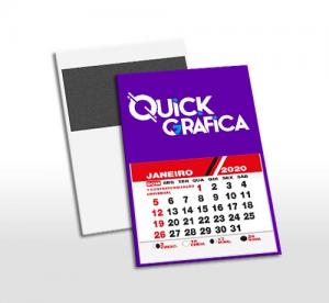 Calendário com Imã 9x14cm Papel Couche 250g 9 x 14,5 cm 4x0 - Colorido Frente / Verso sem impressão Verniz Brilho Postais Imantado Com Calendário Bloco Calendário 2023