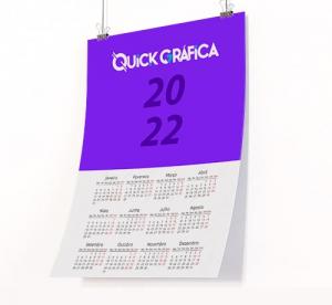 Gabarito Calendário 2022 Vertical Colorido 2 x 6 - Imagem Legal