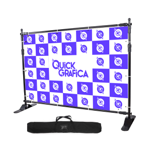 Backdrop - Estrutura Modular Alumínio preto. 3x2,4m   Acompanha Bag para viagem. Flexível, leve e regulável.