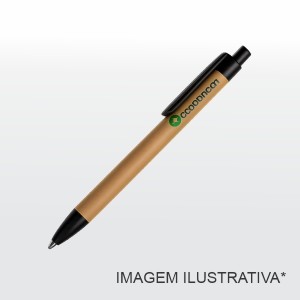 Caneta Personalizada - Ecológica Canetas esferográficas - Papelão Arte - 50x6.2mm UV - 5x0 - Colorido   Canetas Ecológica - Papelão