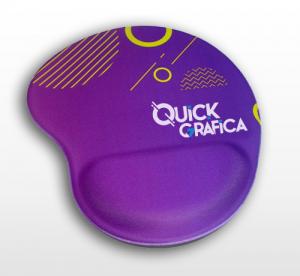 Mouse Pad Ergonômico Tecido Neoprene 20x25 cm 4x0 - Colorido Frente / Verso sem impressão Sublimação Ergonômico Descanso para punho