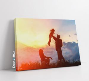 Quadro Decorativo Tela em Canvas - Envie sua Foto Tela em Tecido Canvas  Impressão com Qualidade Fotográfica  Moldura interna de madeira Envie sua Foto