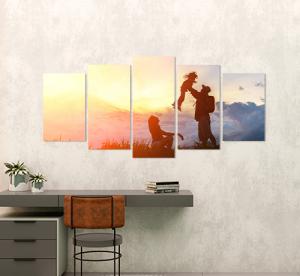 Quadro Decorativo Tela em Canvas - Kit 5 Telas - Envie sua Foto Tela em Tecido Canvas Escolha seu kit Impressão com Qualidade Fotográfica  Moldura interna de madeira Envie sua Foto